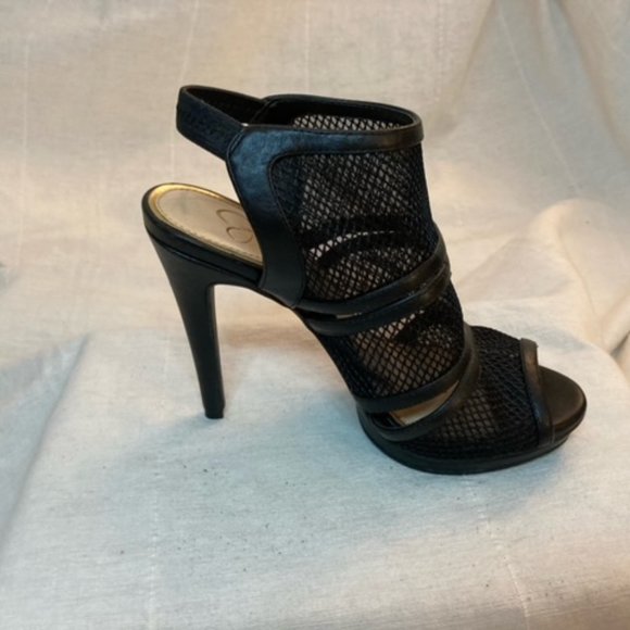 Jessica Simpson Fedelee Mesh Platform Heels - Picture 2 of 5